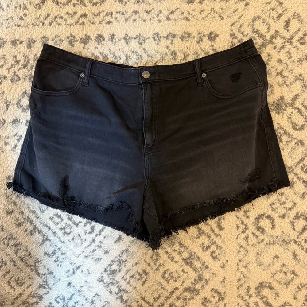 Aerie Women's Black Denim Shorts